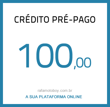 crédito pré-pago 100,00